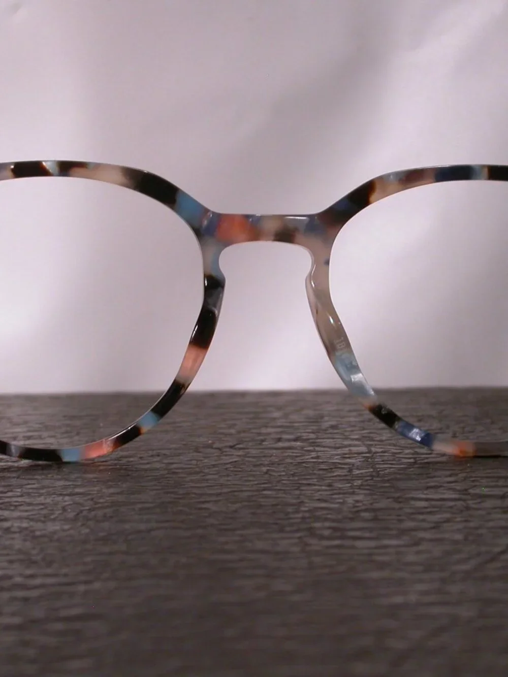 Warby Parker Wright Blue Fleck Clear Tortoise Eyeglasses Frames